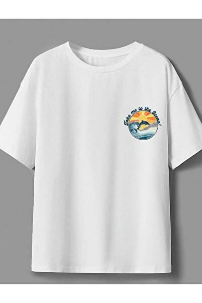 Risely Co Ocean White Oversize T-Shirt