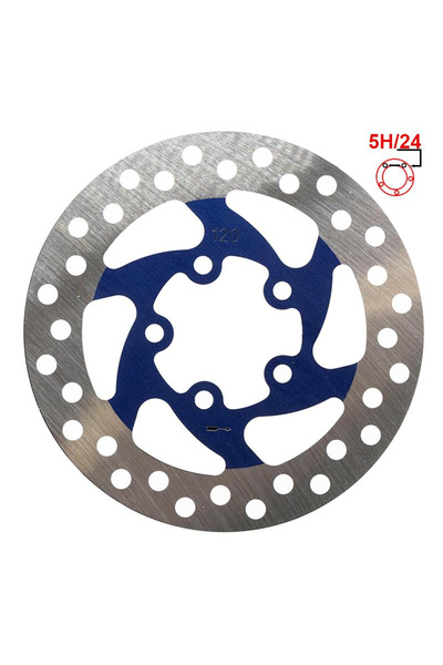 eWheel Disc frana 120mm 5H albastru