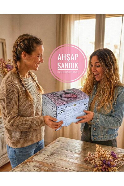 buraxe El yapımı,ahşap sandık,35×22×25(e×b×y)cm,hediye alternatifi, anı ,takı...