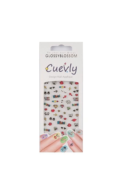 Glossy Nail stickers in various shapes