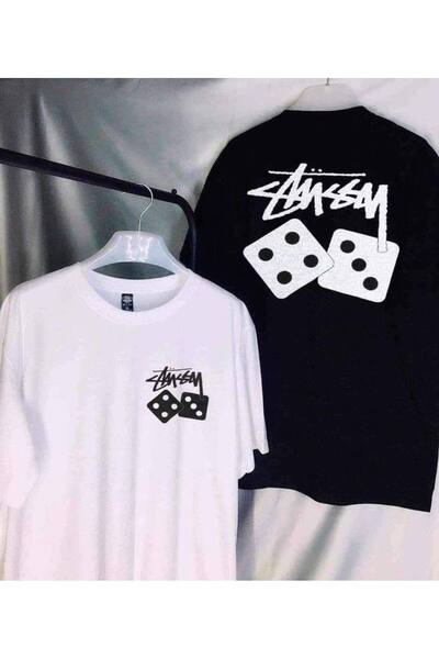 CLASSY.MODA Unisex Black Color Oversize Printed T-Shirt Streetwear Comfortabl...