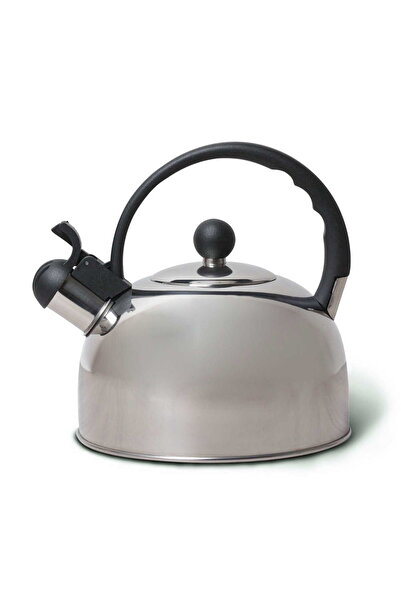 Kamille Whistling Kettle, Stainless Steel, 2.5 L, Gray/Black