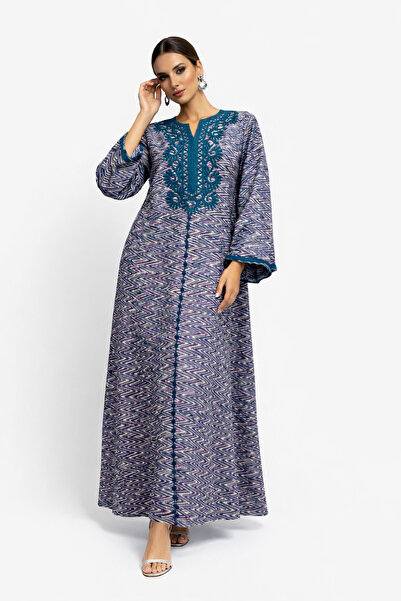 THOGUE Elegant jalabiya with a Geometric Patterned and luxurious embroidery –...