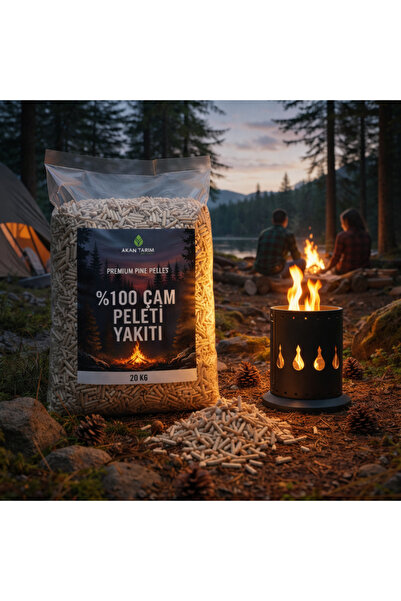 Akan Tarım Üst Kalite %100 Organik Çam Peleti 6mm | Pelet Sobası Yakıtı | Yük...