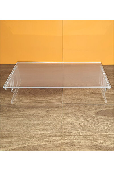 ÇETİNNET BİLİŞİM Pleksi Şeffaf Monitör ve Dizüstü Bilgisayar Standı Yükseltic...