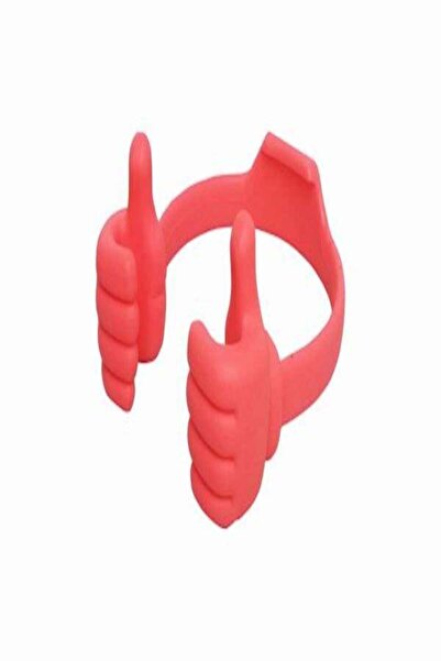 Generic Silicone Thumb OK Design Stand Holder Pink