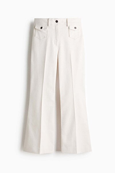 H&M Flared ankle-length trousers