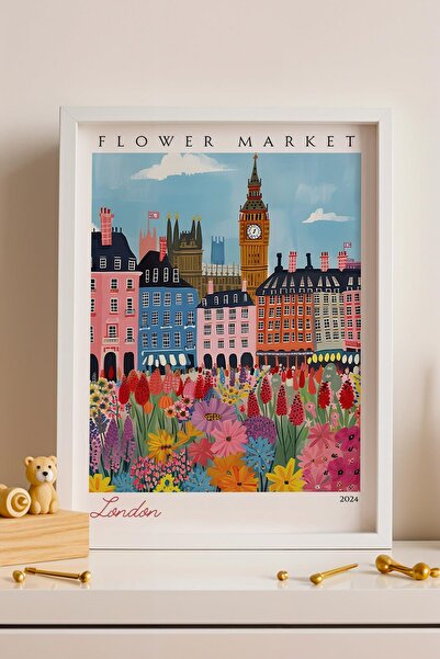 Saturn Tablou înrămat Londra Anglia Decor estetic de perete pentru iubitorii ...