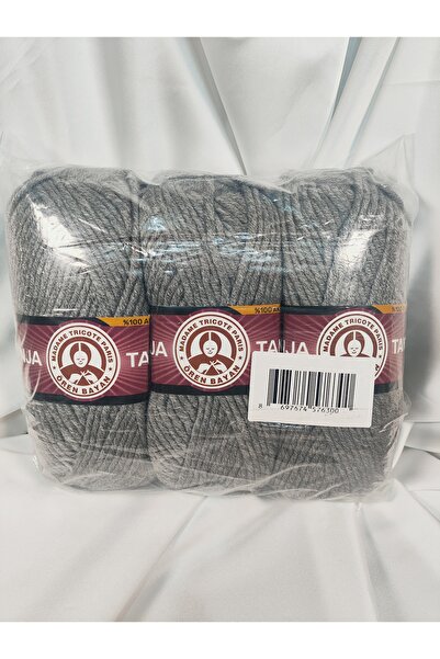 Ören Bayan TANJA Gri El Örgü İpi 3 Adet Renk - 008