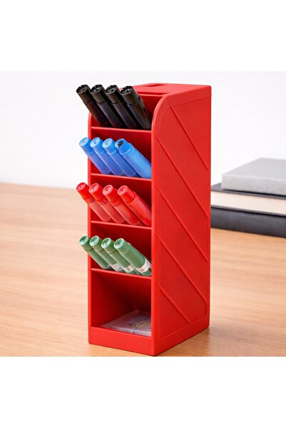 İFAA Vertical Desktop Pen Holder Organizer – Multi-Compartment Pen Holder