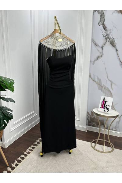 Lucille Fashion black evening dress