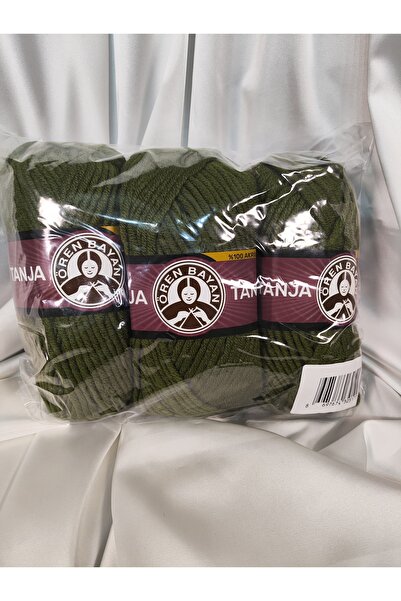 Ören Bayan TANJA Yeşil El Örgü İpi 3 Adet Renk - 077