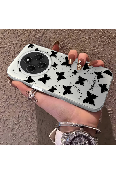 Hontinga حافظة هاتف Redmi 14C 4G متوافقة مع السيليكون ذات الحواف الصغيرة على ...