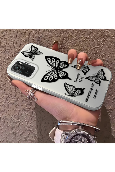 Hontinga حافظة هاتف ريدمي نوت 10S متوافقة مع الحافة السيليكونية الصلبة والمضا...