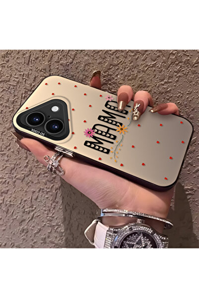 Hontinga حافظة هاتف من السيليكون متوافقة مع iPhone 16، ذات حافة صلبة ومضادة ل...