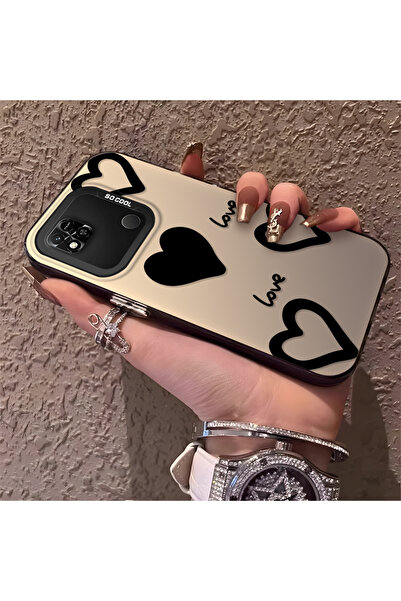 Hontinga Redmi 9C Uyumlu Silikon Kenar Sert Arka Anti Düşme Telefon Kılıfı Ka...