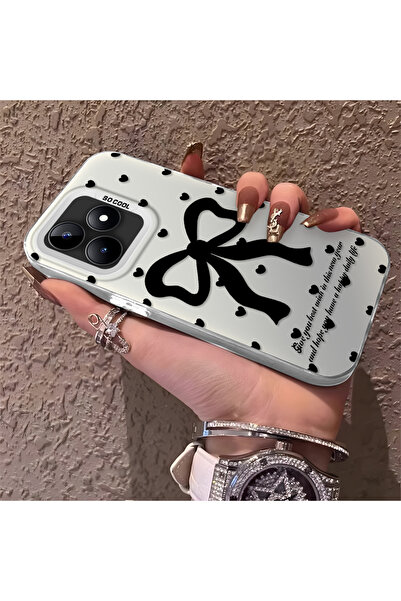 Hontinga حافظة هاتف Realme C51 متوافقة مع الحواف السيليكونية الصلبة والمضادة ...