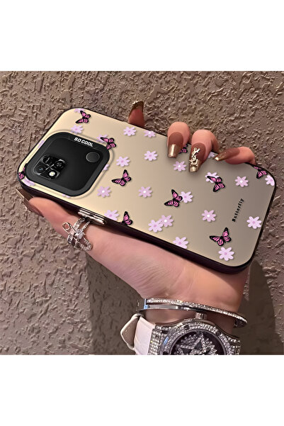 Hontinga Redmi 9C Uyumlu Silikon Kenar Sert Arka Anti Düşme Telefon Kılıfı Kü...