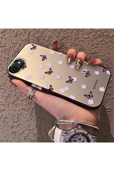 Hontinga iPhone 8 Compatible Silicone Edge Hard Back Anti-Fall Phone Case Lit...