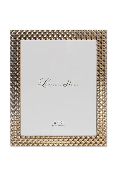 ASTERA Diamond Patterned Gold 20X25 cm Metal Frame