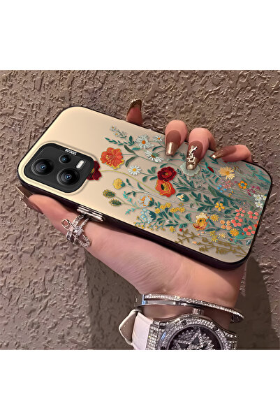 Hontinga حافظة هاتف Poco X5 5G متوافقة مع الحواف السيليكونية الصلبة والمضادة ...