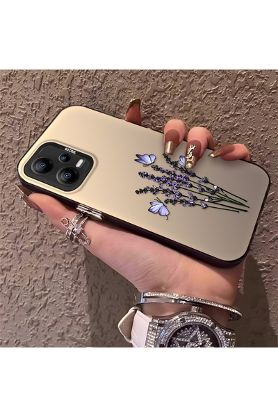 Hontinga حافظة هاتف Redmi Note 12 5G متوافقة مع الحواف السيليكونية الصلبة وال...