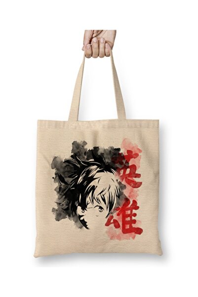 Toyaso My Hero Academia My Super Hero White Tote Bag Long Handle Shopping Bag...