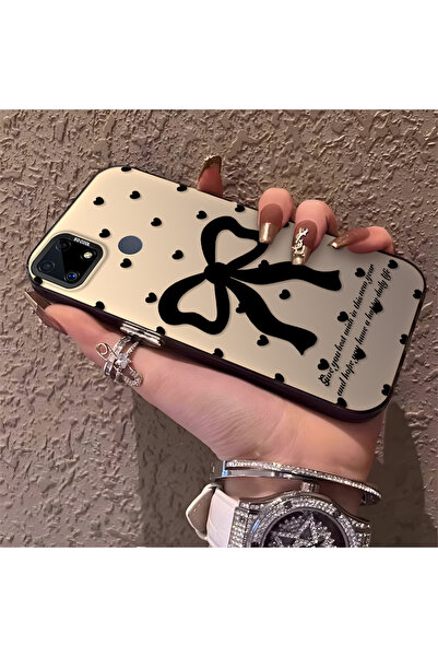 Hontinga حافظة هاتف Realme C15 متوافقة مع الحواف السيليكونية الصلبة والمضادة ...