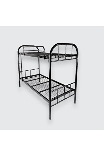 SAHABA Metal Bunk Bed, Double Decker Iron Frame – 90x190 cm – Heavy-Duty Stee...