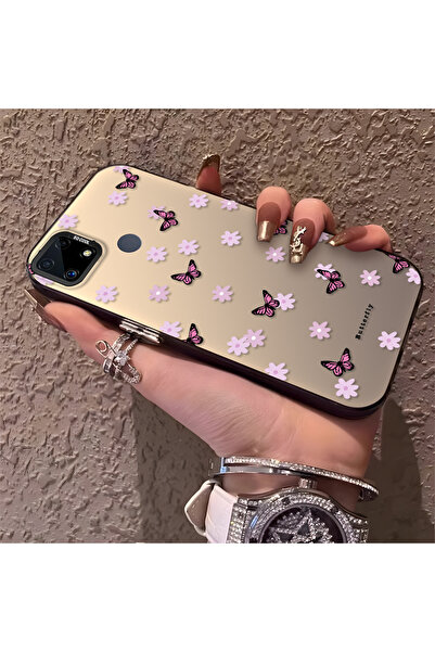 Hontinga حافظة هاتف Realme C15 متوافقة مع الحواف السيليكونية الصلبة والمضادة ...