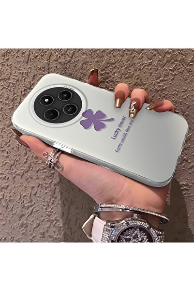 Hontinga حافظة هاتف Redmi A4 متوافقة مع الحواف السيليكونية الصلبة والمضادة لل...