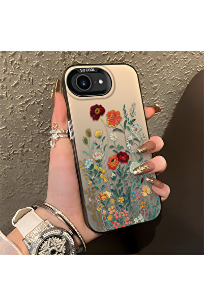Hontinga iPhone 17e Uyumlu Silikon Kenar Sert Arka Anti Düşme Telefon Kılıfı ...