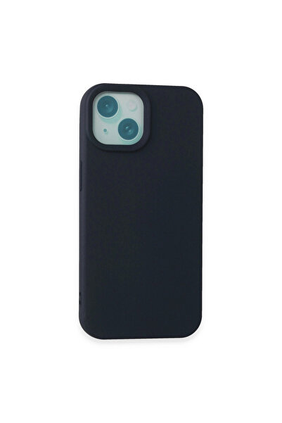eco port iPhone 15 Plus Case Nano Velvet Silicone - Navy Blue