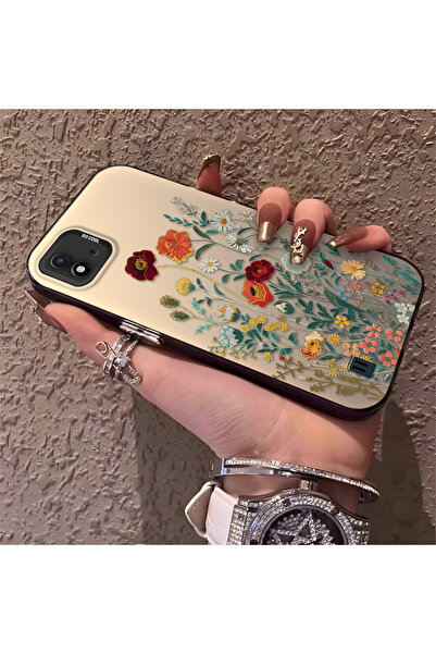 Hontinga حافظة هاتف Realme C11 2021 متوافقة مع الحواف السيليكونية الصلبة والم...