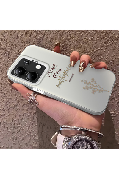 Hontinga حافظة هاتف Redmi Note 13 4G متوافقة مع الحواف السيليكونية الصلبة وال...