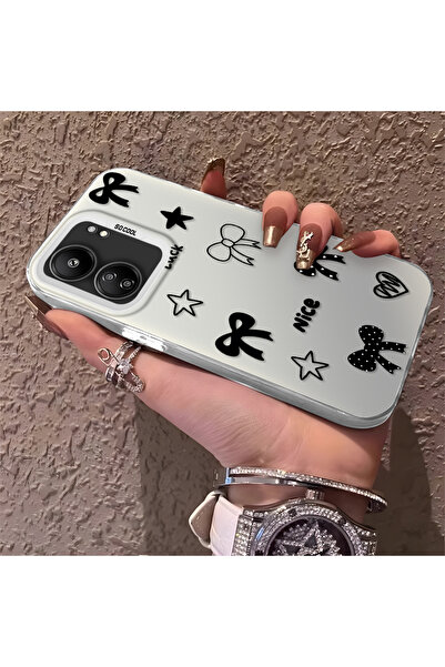 Hontinga حافظة هاتف Redmi 13C متوافقة مع حافة السيليكون الصلبة والمضادة للسقو...