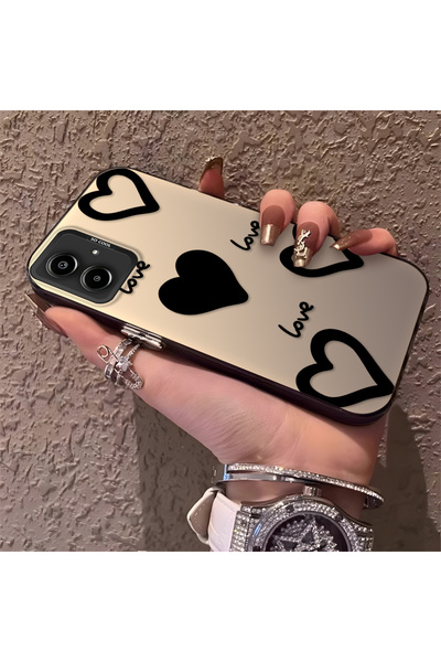 Hontinga حافظة هاتف سامسونج جالاكسي A06 متوافقة مع الحواف السيليكونية الصلبة ...