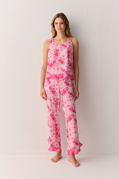 SUWEN Linda Atlet Pantolon Pijama Takımı