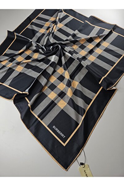 Shiva Scarfs Line Patterned Double Sided Voile Silk Scarf Silk Scarfs Hijab S...