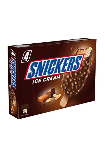 Snickers Ice Cream Stick Creamy Peanut Caramel Ice Cream in Milk Chocolate Co...