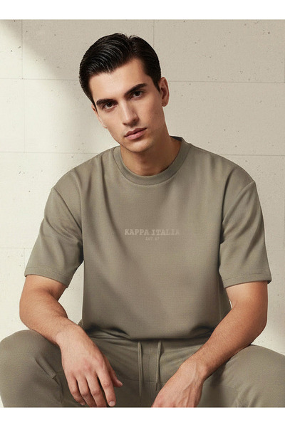 Kappa تي شيرت رجالي بطبعة شعار