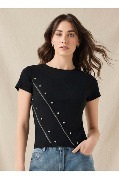 2Xtremz T-shirt with Embellished Detail