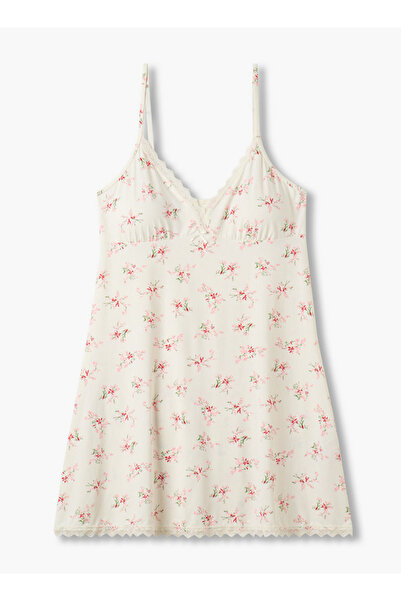 FAV Slip Dress Sleeveless Lace Trim