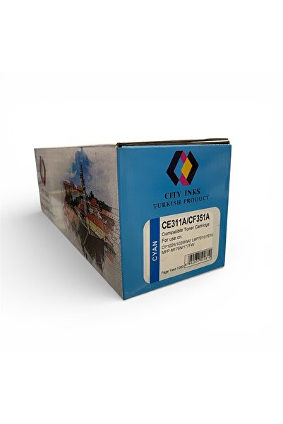 City Inks حبر تركي سيتي انك متوافق مع HP 126A أزرق (Cyan) – CE311A / CF35...