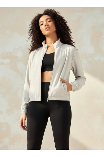 Kappa جاكيت نسائي بسحاب أمامي قابل للتمدد في اتجاهين