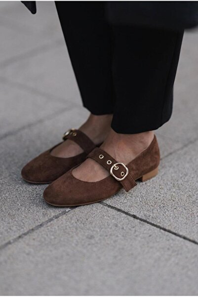 I Love Shoes Dexor Γυναικείες Μπαλαρίνες Ανοιχτό Καφέ Σουέντ