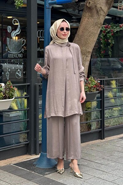 AlMarwah Pantolonlu Takım 202886 Bej