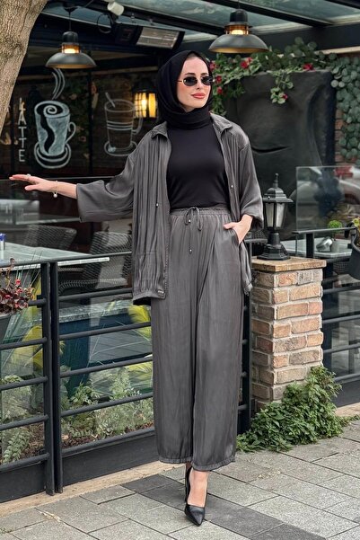 AlMarwah Pantolonlu Takım 202973 Antrasit