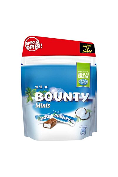 Bounty Minis Chocolate Bar Value Pack Bite-Size Coconut Filled Milk Chocolate...