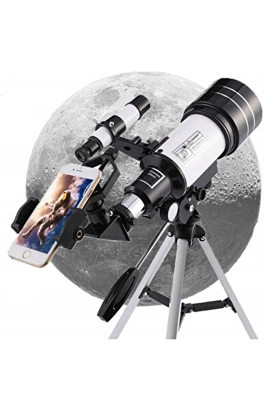 İMGESEL Mobil Uyumlu Telefon Tutuculu 150X Uzay Gezegen Ay Yıldız Doğa Kara G...